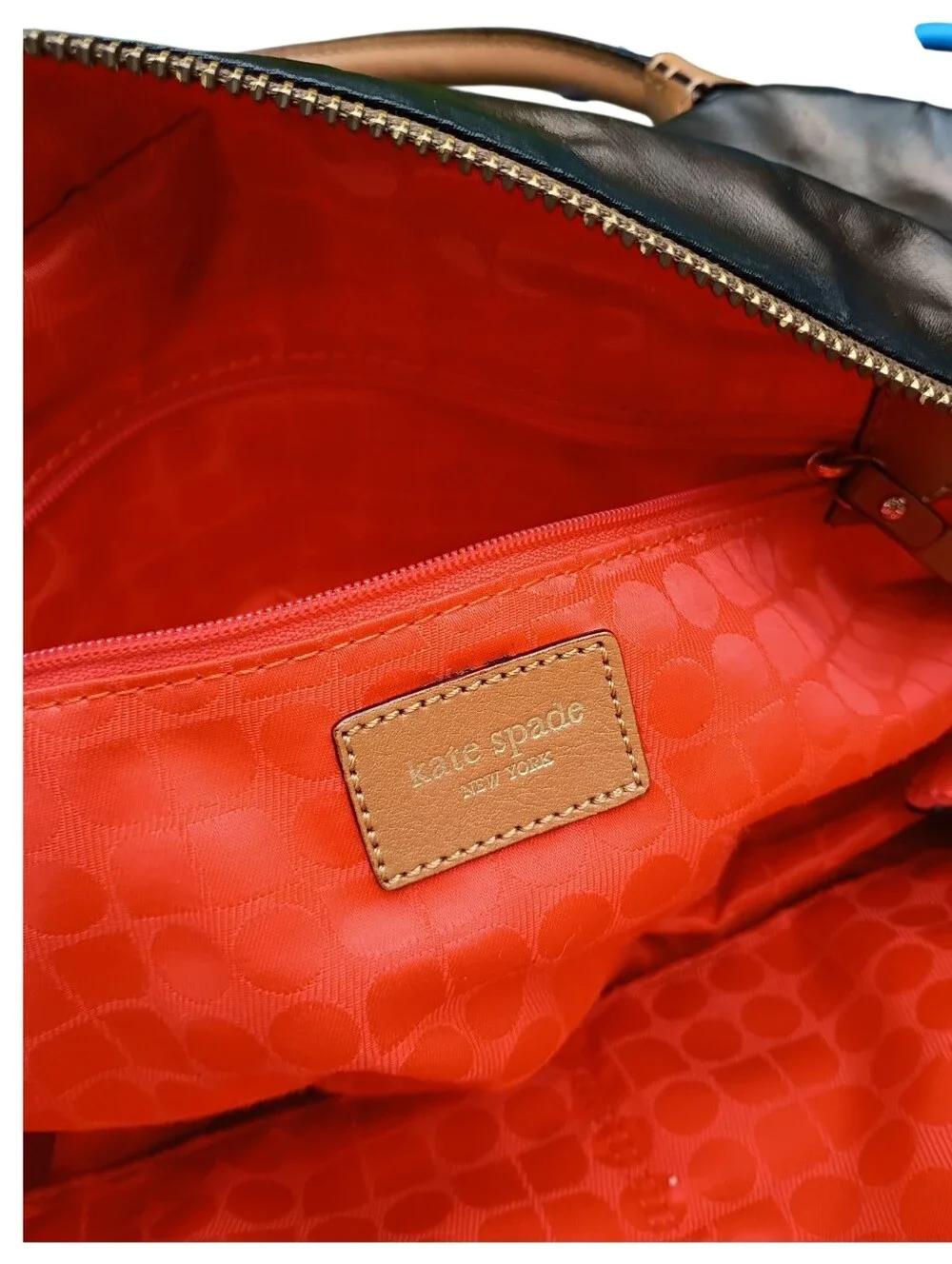 Kate Spade New York Charlie Snow Mass Quilted Puffer Shoulder Bag Bronze Leather